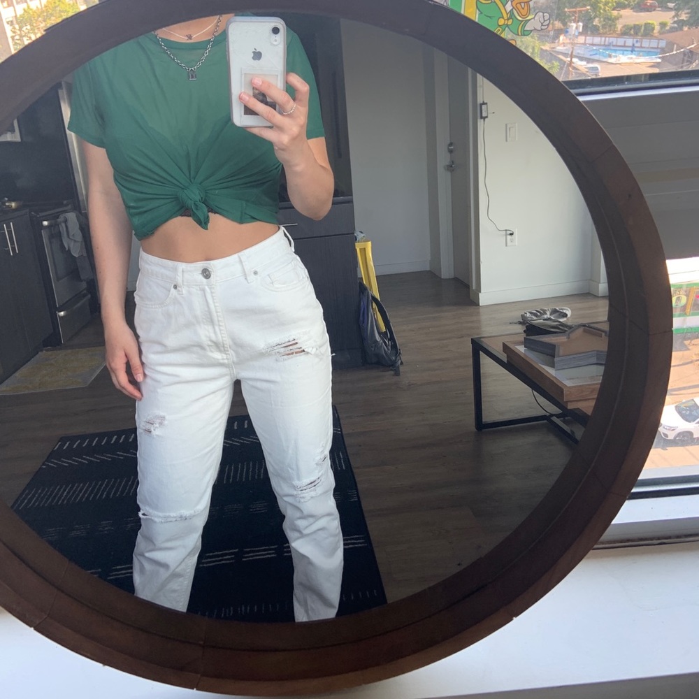 green mesh top